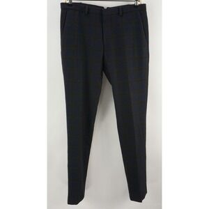 Heart‎ and Dagger Wool Blend Flannel Tonal Windowpane Plaid Pants Men's 30 x 32